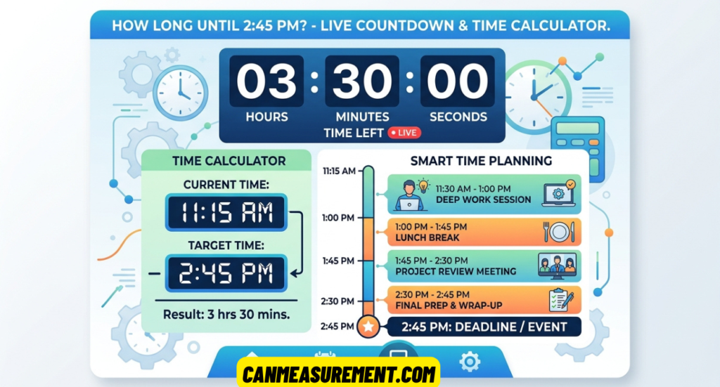 How Long Until 2:45 PM? Live Countdown, Time Calculator & Smart Time Planning