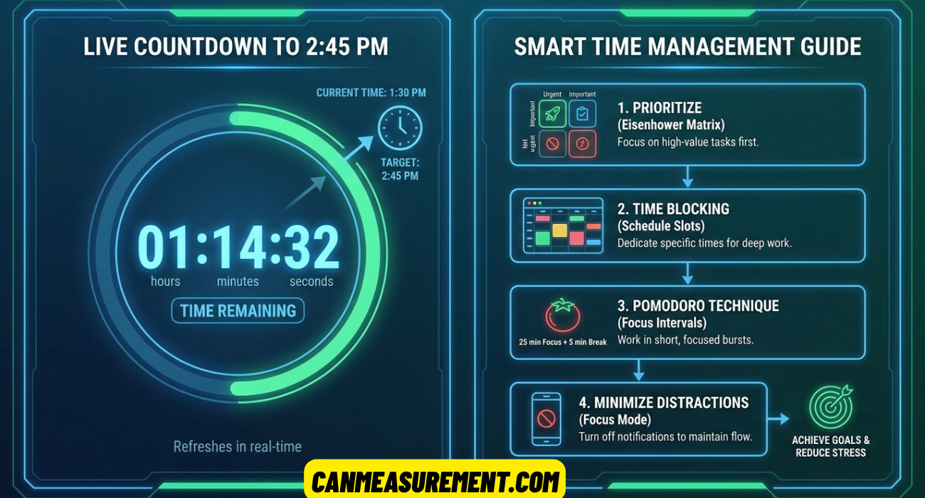 How Long Until 2:45 PM? Live Countdown, Timer, and Smart Time Management Guide