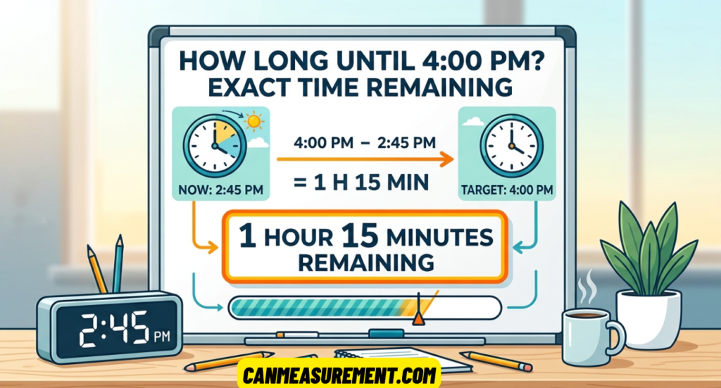 How Long Until 4:00 PM? Calculate the Exact Time Remaining