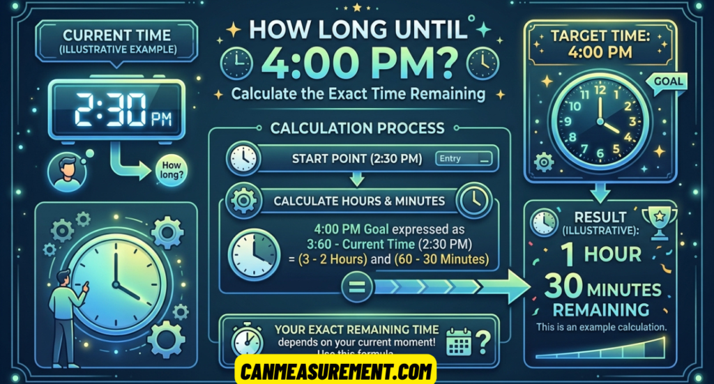 How Long Until 4:00 PM? Calculate the Exact Time Remaining