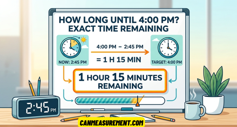 How Long Until 4:00 PM? Calculate the Exact Time Remaining
